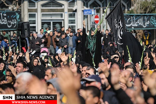 اجتماع بزرگ عزاداران فاطمی در میدان فاطمی تهران