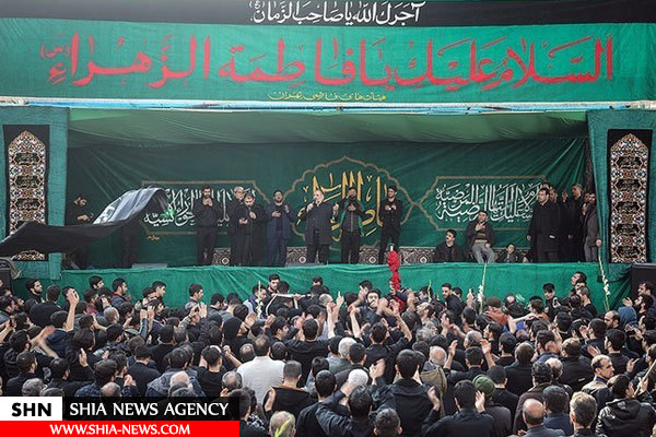 اجتماع بزرگ عزاداران فاطمی در میدان فاطمی تهران