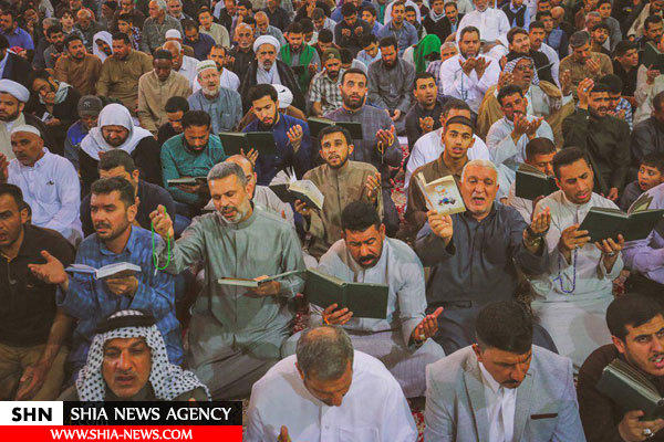 مراسم معنوی قرائت دعای توسل در حرم امام علی(ع)