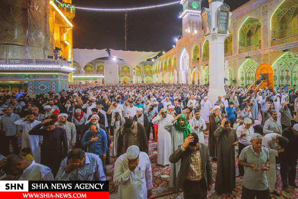 مراسم معنوی قرائت دعای توسل در حرم امام علی(ع)