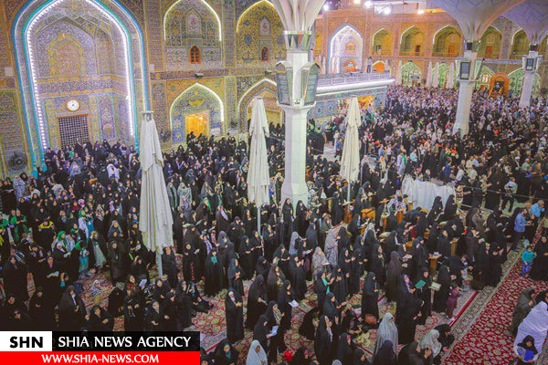 مراسم معنوی قرائت دعای توسل در حرم امام علی(ع)