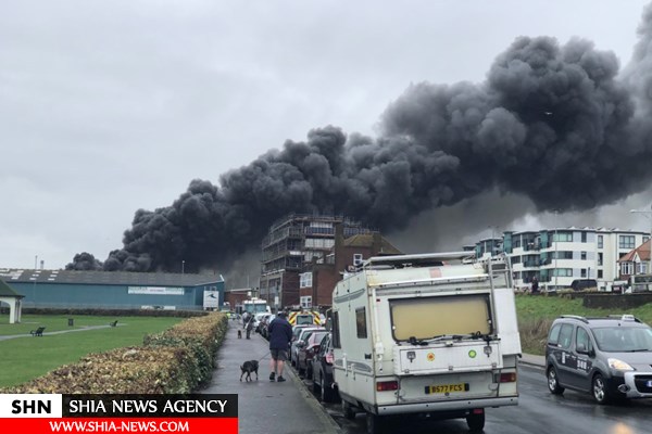 وقوع آتش‌سوزی و انفجار در انگلیس