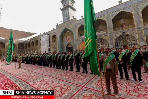 نمایندگان عتبات مقدس ایران، عراق و سوریه در حرم امام علی(ع)+ تصاویر