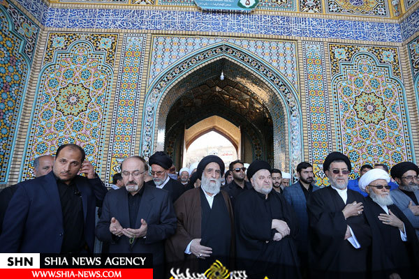 دسته عزاداری با حضور حجت الاسلام والمسلمین شهرستانی