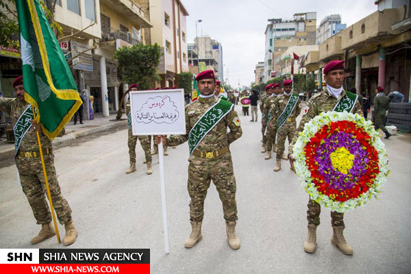 تصاویر تشییع پیکر شهدای مبارزه با داعش در کربلای معلی