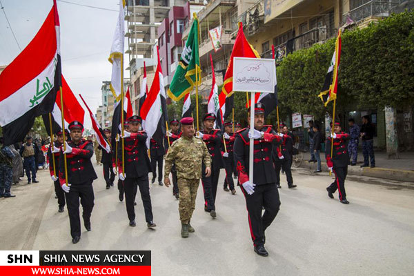 تصاویر تشییع پیکر شهدای مبارزه با داعش در کربلای معلی