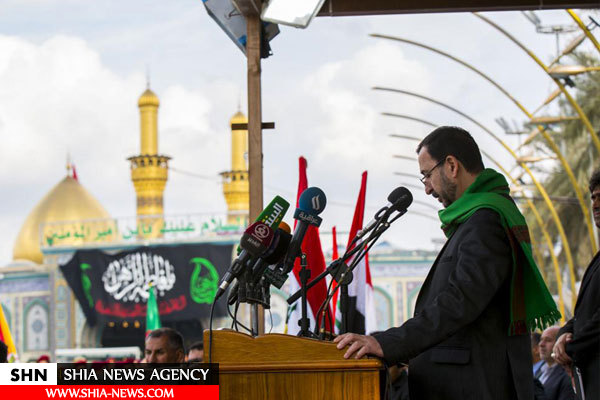 تصاویر تشییع پیکر شهدای مبارزه با داعش در کربلای معلی