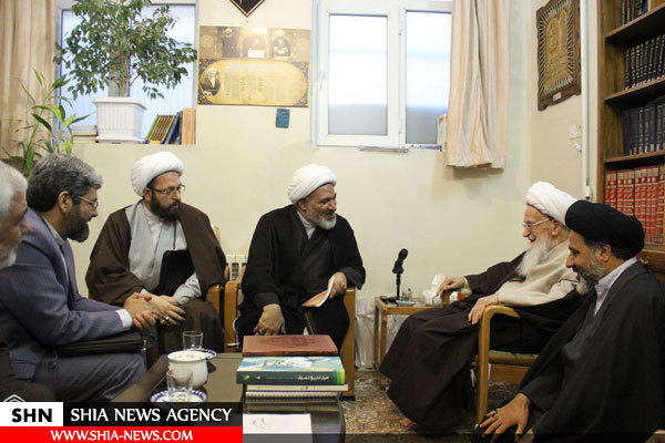 دیدار مدیر جدید حوزه علمیه خواهران با آیت الله العظمی صافی