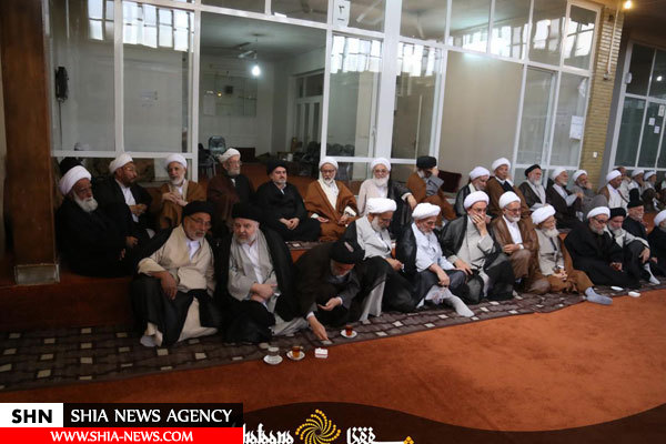 تصاویر مراسم عزاداری بیت آیت الله سیستانی در سالروز شهادت امام موسی کاظم(ع)