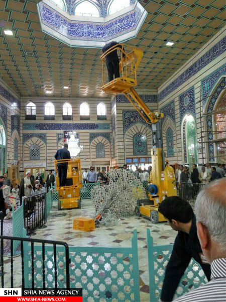تصویر حادثه در حرم حضرت معضومه(س) تصویر حادثه در حرم حضرت معضومه(س)