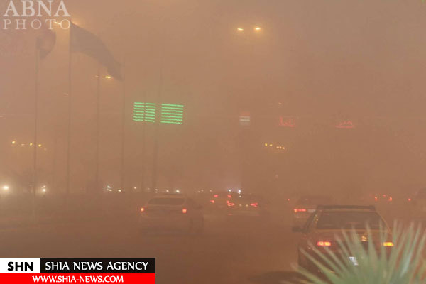 طوفان گرد و خاک در نجف اشرف+ تصاویر