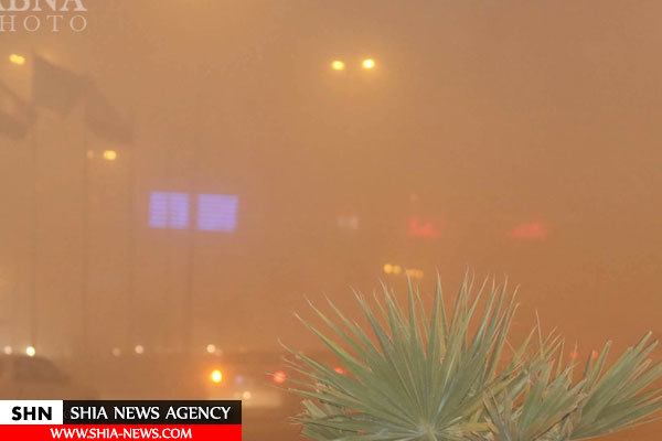 طوفان گرد و خاک در نجف اشرف+ تصاویر