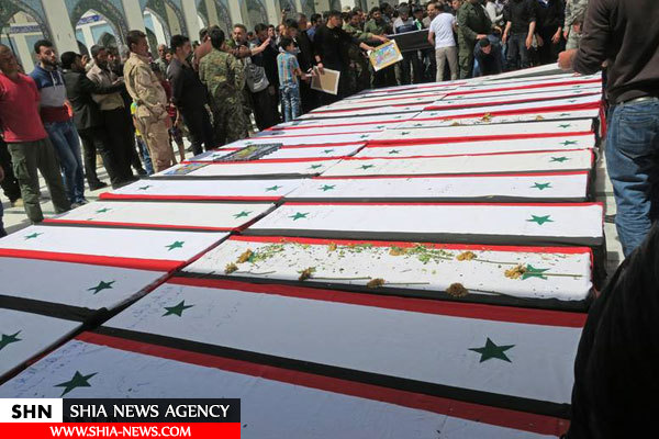 تشییع شهدای فوعه و کفریا در حرم حضرت زینب(س)