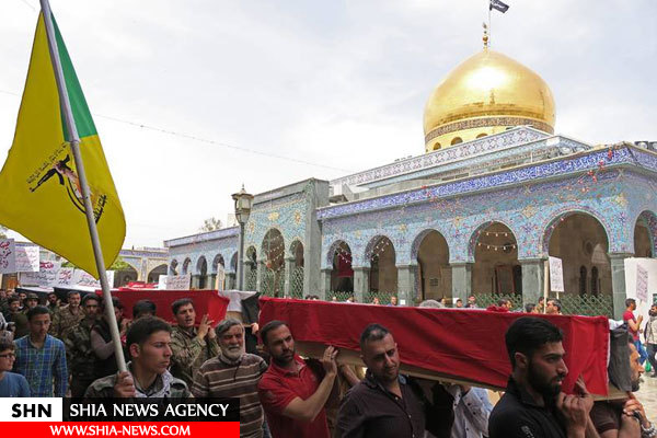 تشییع شهدای فوعه و کفریا در حرم حضرت زینب(س)