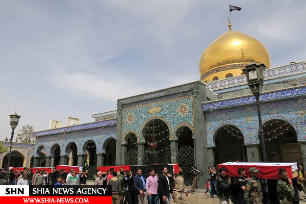 تشییع شهدای فوعه و کفریا در حرم حضرت زینب(س)