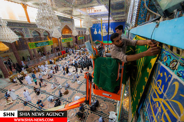 تصاویرحرم امام حسین(ع) برای اعیاد شعبانیه آماده شد