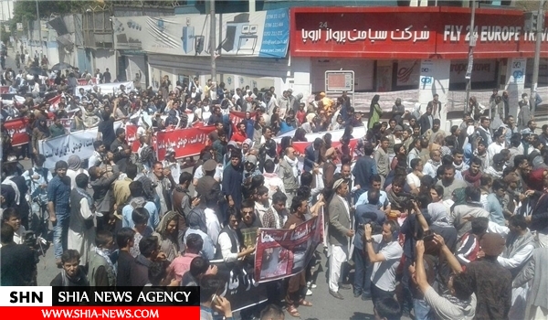 تظاهرات کابل علیه حملات تروریستی در افغانستان