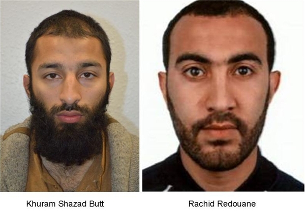 هویت دو نفر از مهاجمین حادثه لندن اعلام شد+ تصویر