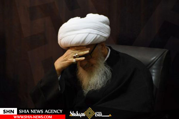 مراسم عزاداری سالروز وفات حضرت خدیجه در بیت آیت الله العظمی وحید خراسانی