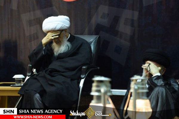 مراسم عزاداری سالروز وفات حضرت خدیجه در بیت آیت الله العظمی وحید خراسانی