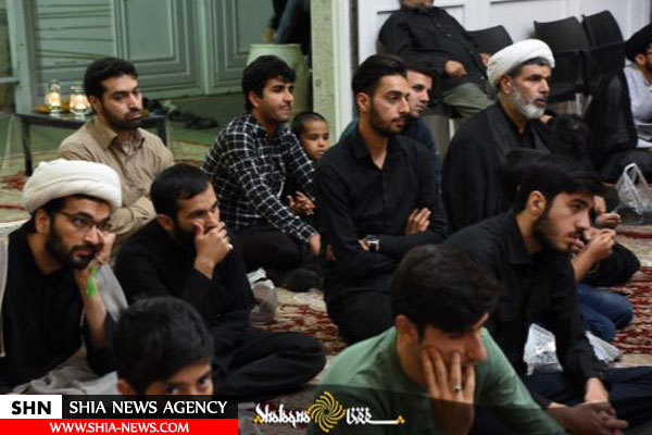 مراسم عزاداری سالروز وفات حضرت خدیجه در بیت آیت الله العظمی وحید خراسانی