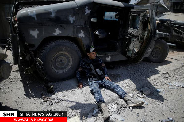 تصاویری از خط مقدم نبرد با تکفیری ها در موصل