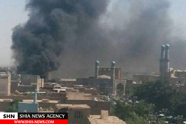 انفجار مقابل مسجد جامع هرات+ تصاویر