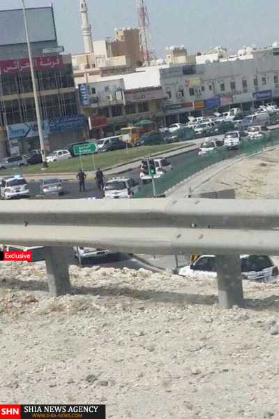 گزارش تصویری/ حمله نیروهای امنیتی رژیم بحرین به محل سکونت آیت الله شیخ عیسی قاسم