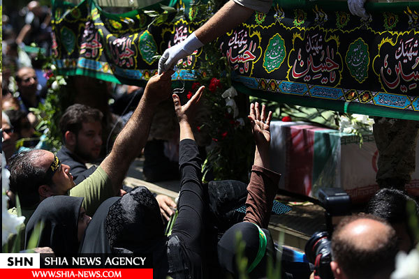 تصاویر تشییع پیکر شهدای حادثه تروریستی تهران