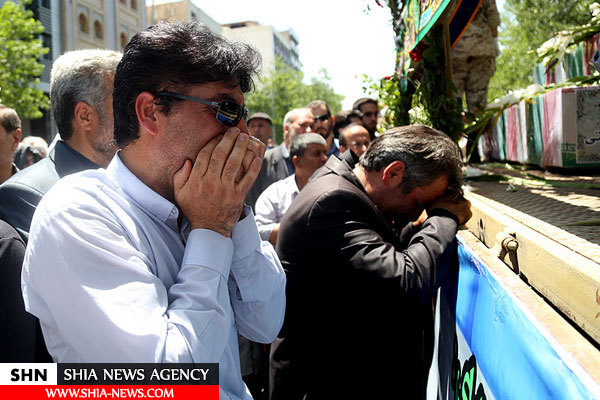 تصاویر تشییع پیکر شهدای حادثه تروریستی تهران