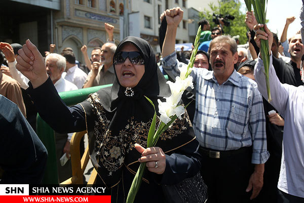 تصاویر تشییع پیکر شهدای حادثه تروریستی تهران