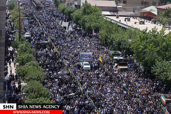 تصاویر تشییع پیکر شهدای حادثه تروریستی تهران