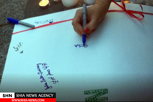 ادای احترام ایرانیان مقیم آمریکا به شهدای حادثه تروریستی تهران + تصاویر