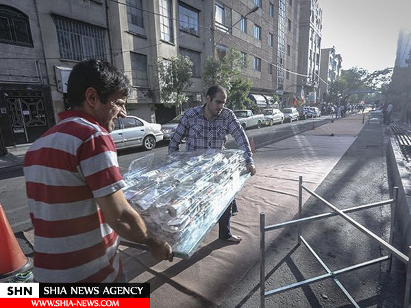 تصاویر سفره افطار ۳۰۰۰ نفری در تهران