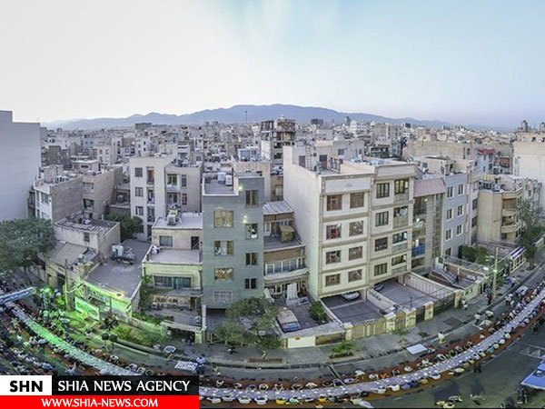 تصاویر سفره افطار ۳۰۰۰ نفری در تهران