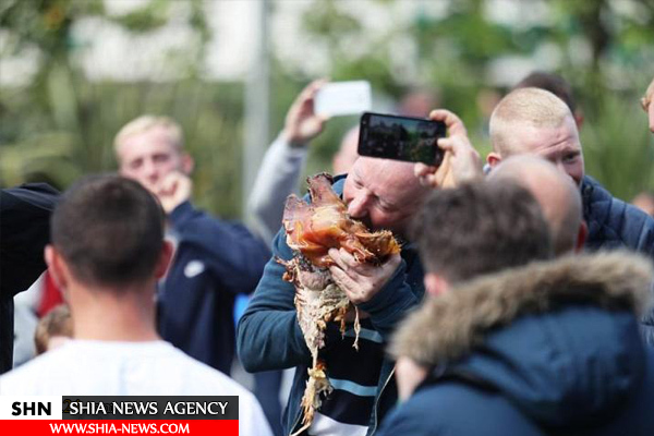 درگیری در تظاهرات ضد اسلامی در منچستر انگلیس+ تصاویر