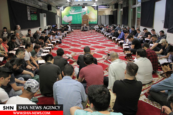 تصاویر مراسم احیای شب قدر در قلب اروپا