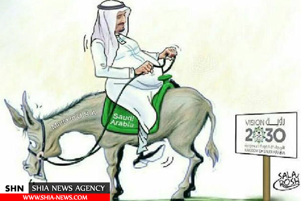 کاریکاتورهای رسانه‌های قطری علیه پادشاه عربستان