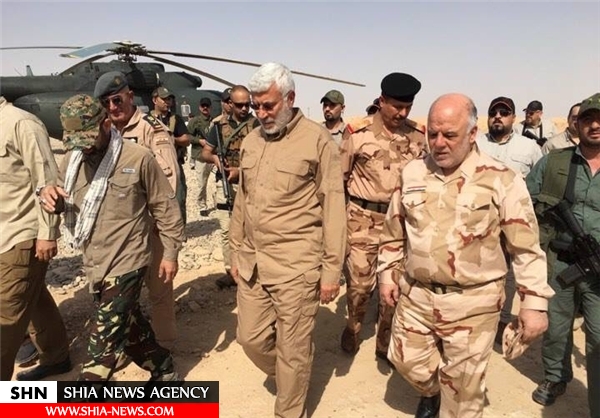 العبادی از مرکز فرماندهی الحشد الشعبی در موصل بازدید کرد