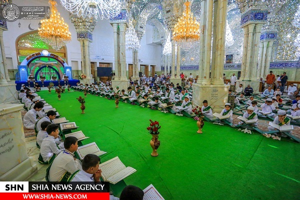 ختم قرآن رمضانیه در حرم حسينی+ تصاویر