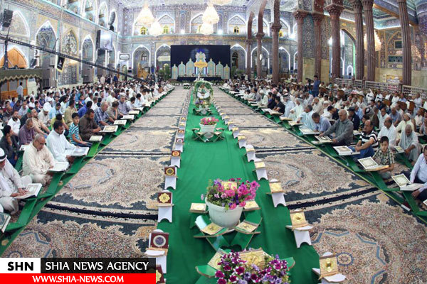 ختم قرآن رمضانیه در حرم حسينی+ تصاویر
