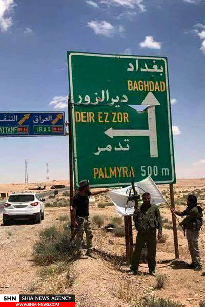 تصاویر حضور نیروهای عراقی در مرز سوریه