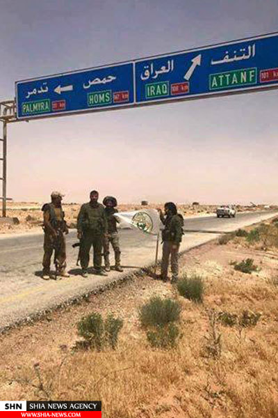 تصاویر حضور نیروهای عراقی در مرز سوریه