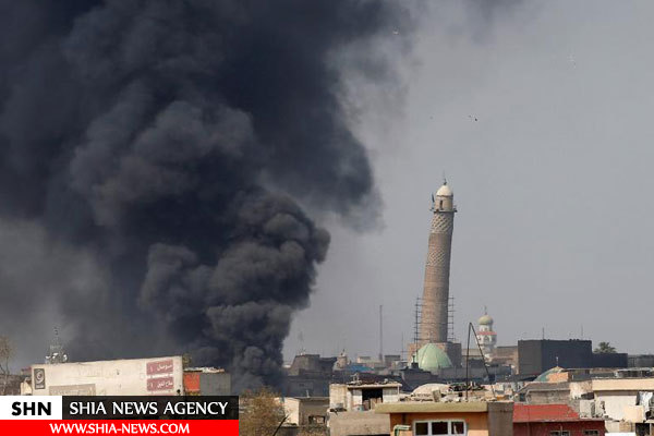 تصاویر رویترز از انفجار مسجد جامع موصل توسط داعش
