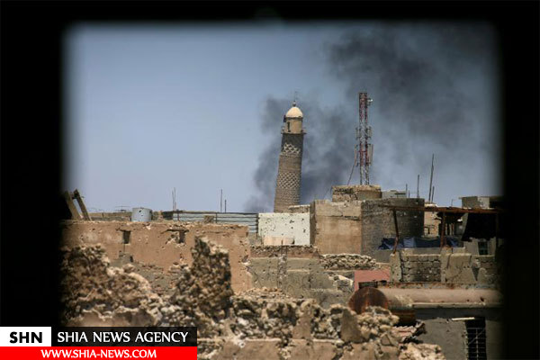 تصاویر رویترز از انفجار مسجد جامع موصل توسط داعش