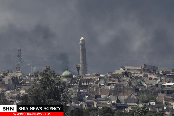تصاویر رویترز از انفجار مسجد جامع موصل توسط داعش