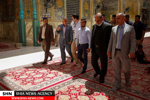 بازدید دیپلمات های برزیلی از حرم مطهر امام علی(ع)+ تصاویر