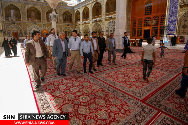بازدید دیپلمات های برزیلی از حرم مطهر امام علی(ع)+ تصاویر
