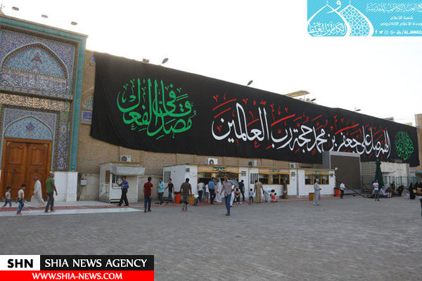 حرم کاظمین(ع) در سالروز شهادت امام صادق(ع) به سوگ نشست+ تصاویر