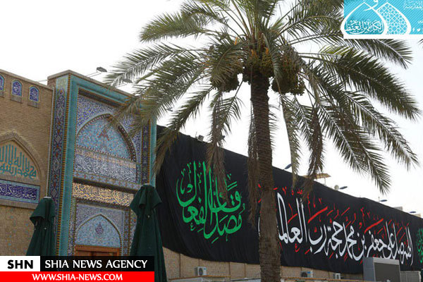 حرم کاظمین(ع) در سالروز شهادت امام صادق(ع) به سوگ نشست+ تصاویر